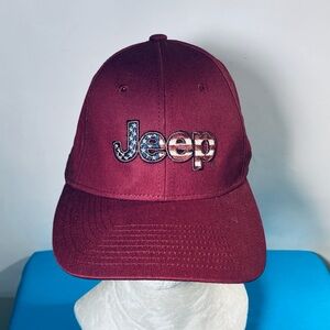 Jeep Maroon Logo Cap Hat